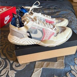 Nike Beige and Pink Athletic Shoes. “Russell Westbrook”